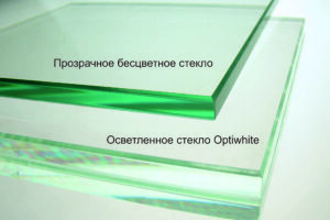 Стекло обычное и осветленное 01